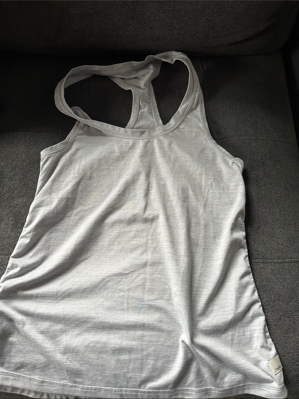 Vuori Light Heather Gray Women's Racerback Tank Top